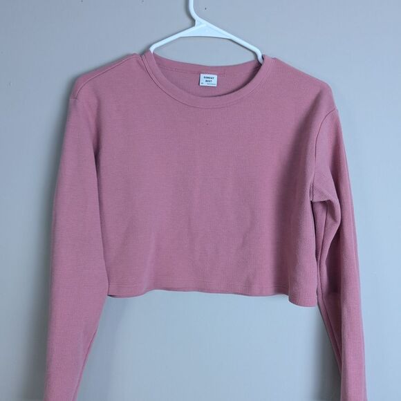 Women's Aritzia Long Sleeve Cropped T-Shirts Bundle, XS, Crew Neck & Mockneck, - Picture 7 of 13